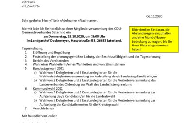 MGV 28.10.2020